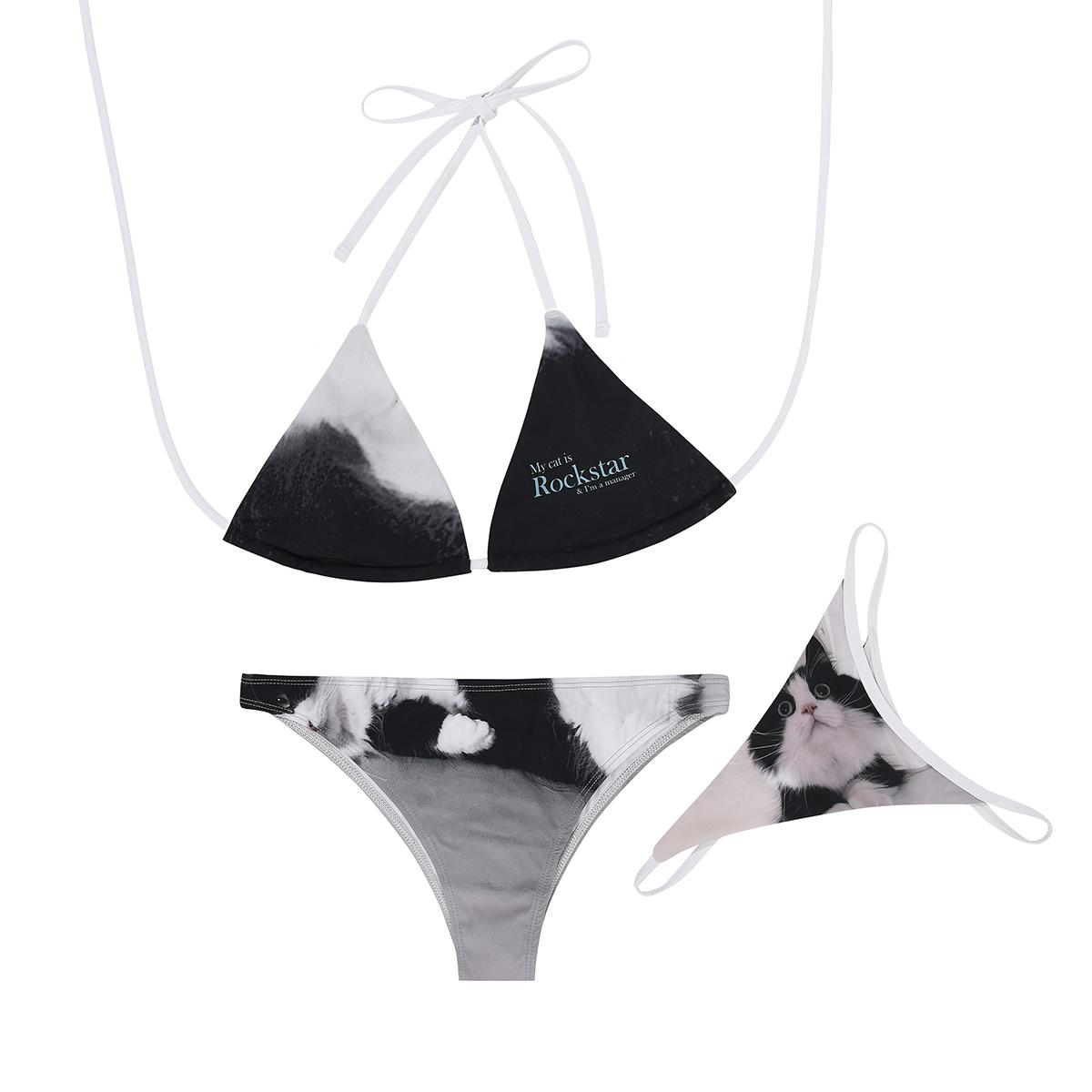 Cool Cat Bikini Set (OREO)