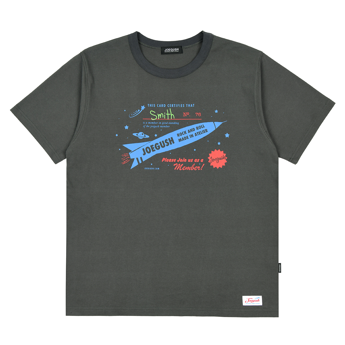 【JOEGUSH 】 R.C.G T-shirt (Crop Ver.) /追跡付 JOEGUSH R.C.G. T-Shirt (Crop Ver.) - Black | 하이츠스토어