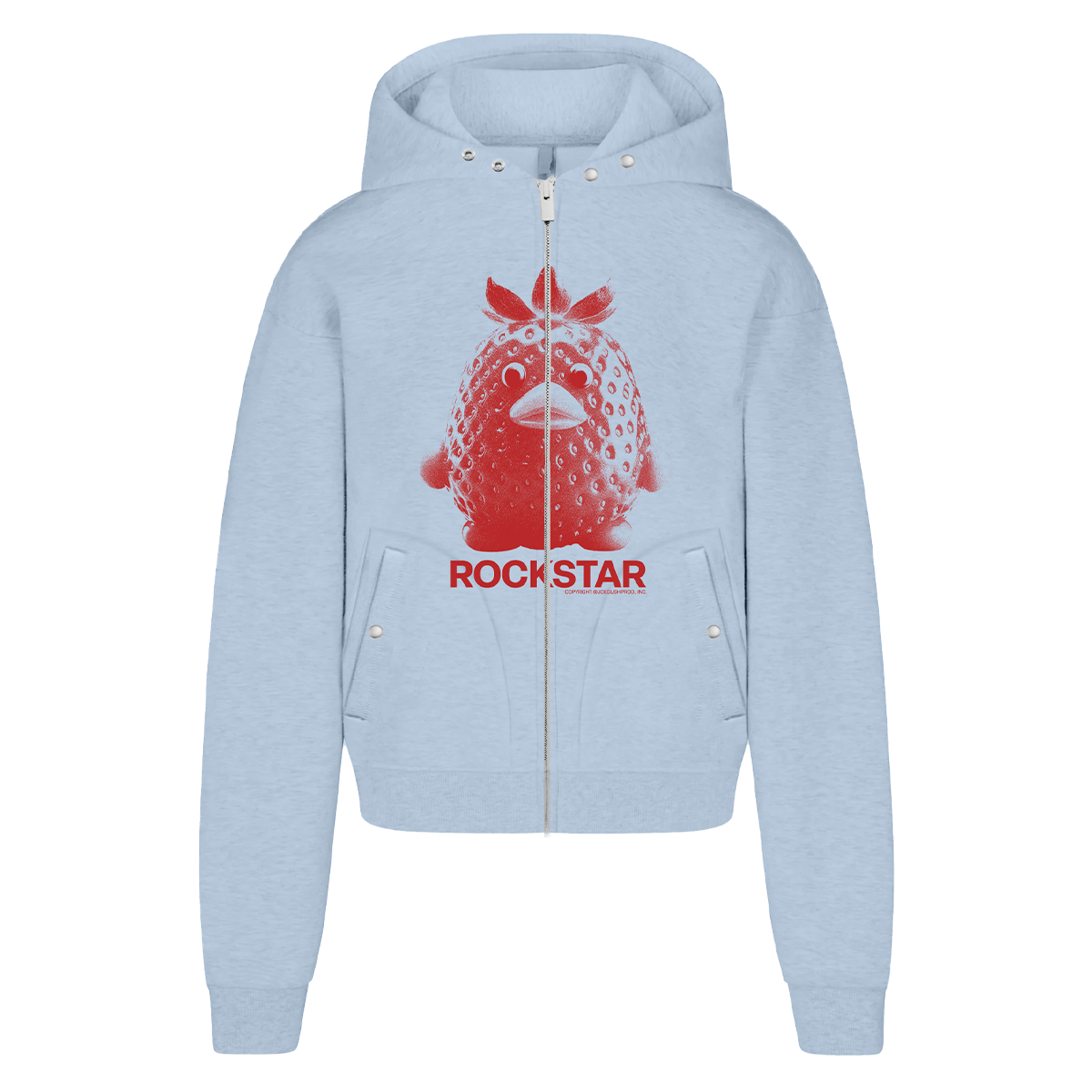 【JOEGUSH 】 Rock Duck Hoodie Zip-Up /追跡付 JOEGUSH Rock Duck Hoodie Zip-Up Lv.2 - Melange Grey