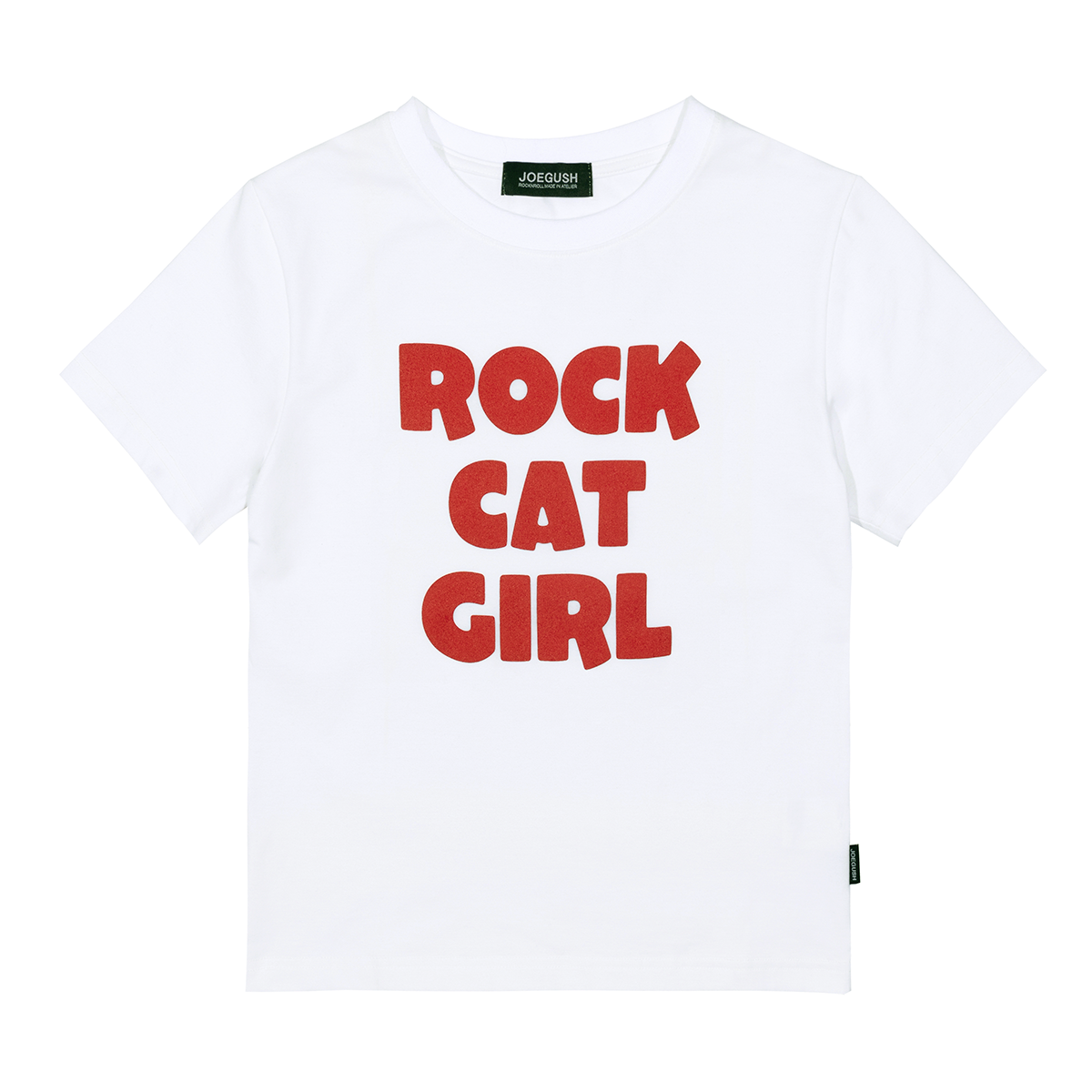 【JOEGUSH 】 R.C.G T-shirt (Crop Ver.) /追跡付 R.C.G T-shirt (Crop Ver.) (White) - Joe Gush
