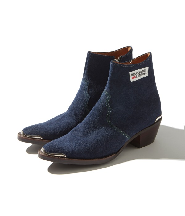 Western Ankle Boots (Navy)