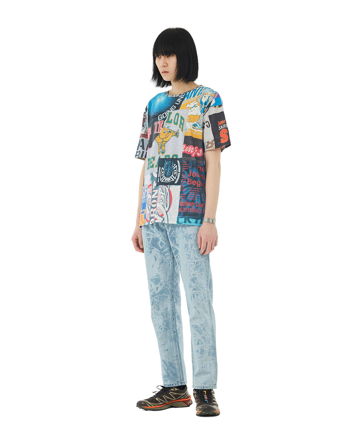 Graphic Patchwork T-shirts (Multi)