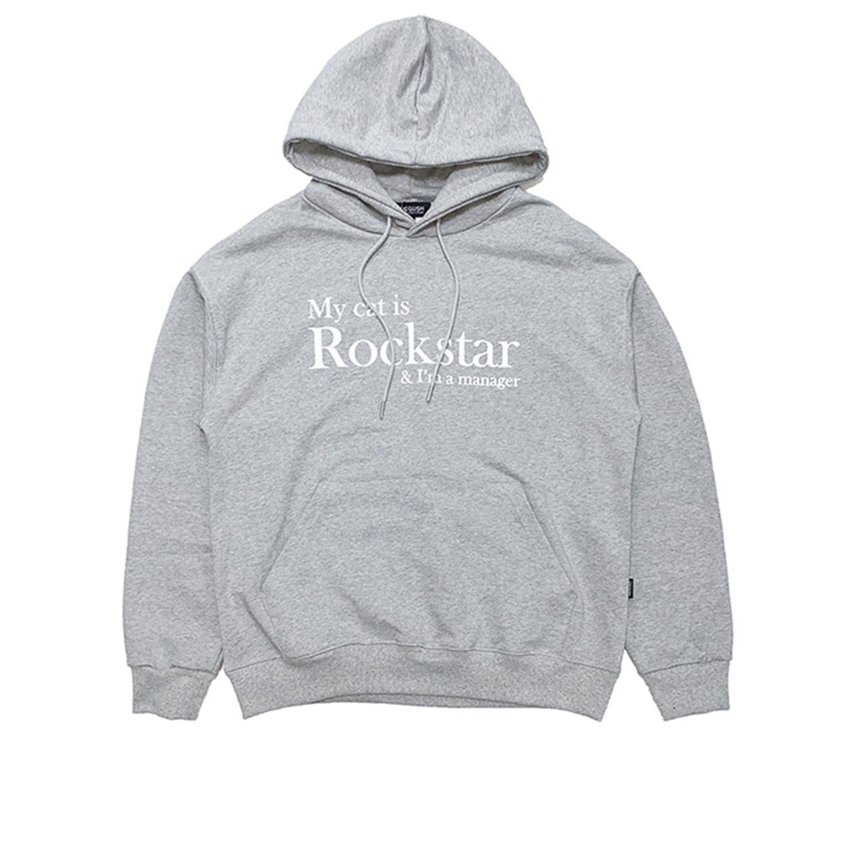 My cat is Rockstar &amp; I&#039;m a manager HOODIE ver. (Grey)