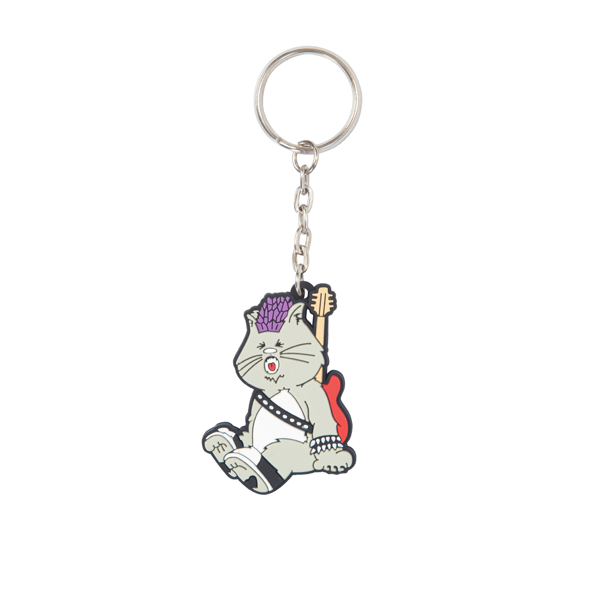 My cat is Rockstar Rubber Keyring (Grey) [Online Exclusive]
