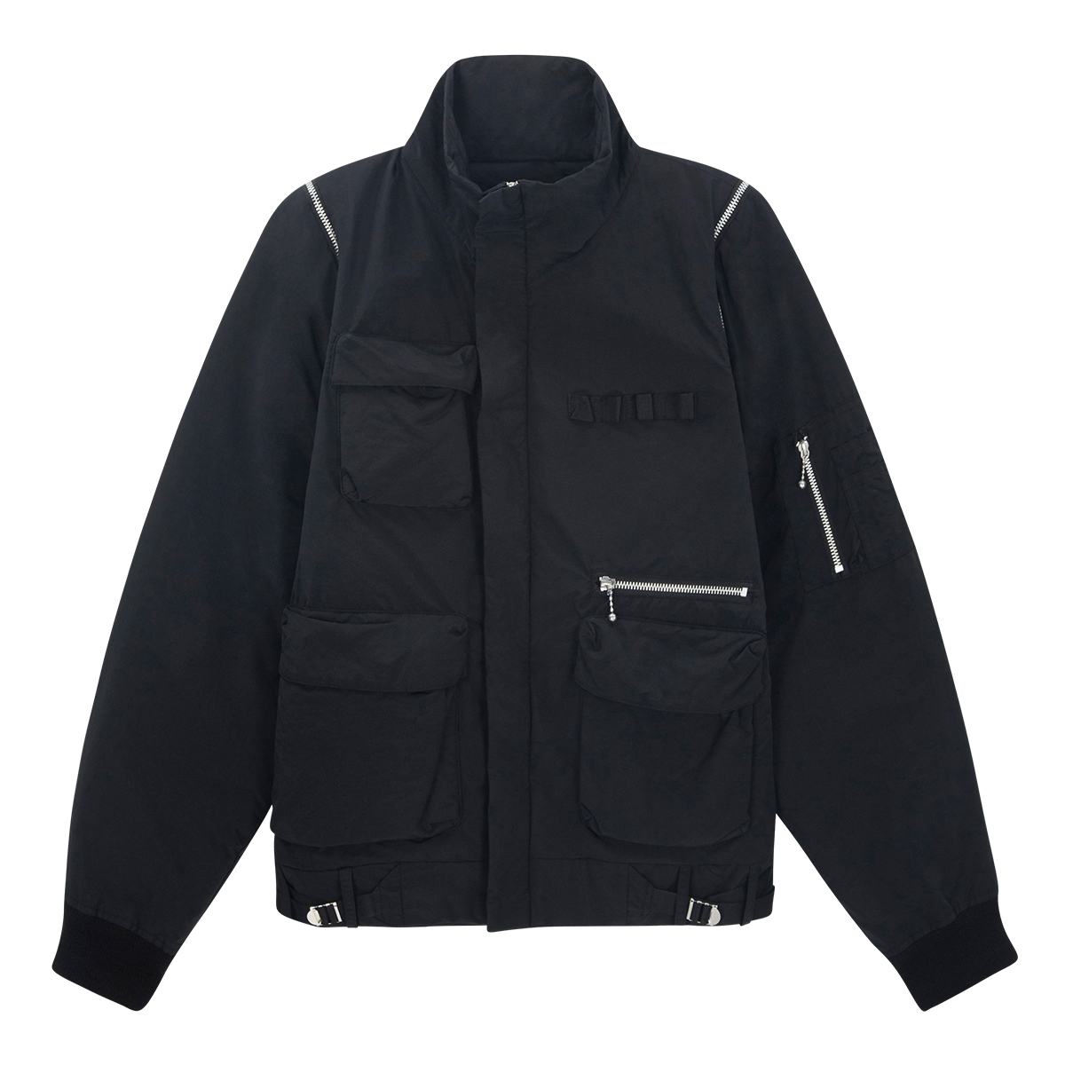 Nylon Pocket Jacket (Black)