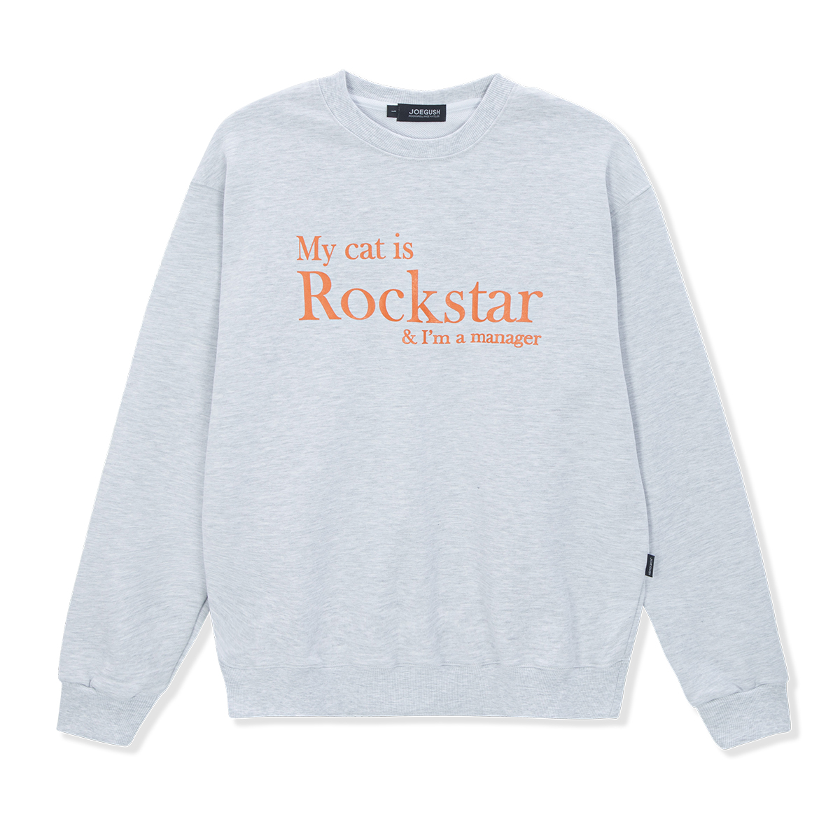 My cat is Rockstar Sweatshirts (Melange Grey/Orange)