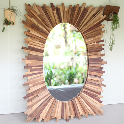 Wood Frame Mirror - 6
