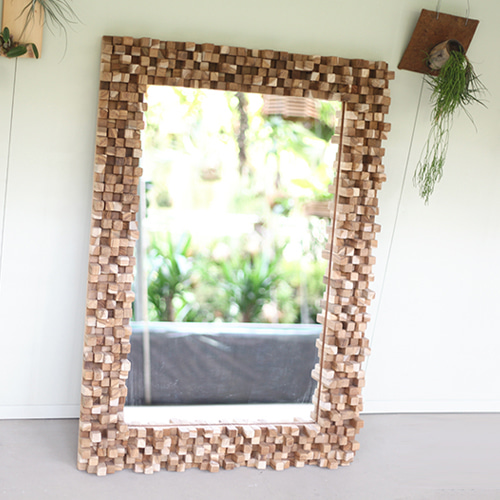 Wood Frame Mirror - 5