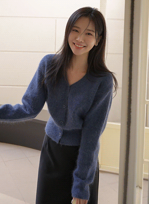 韓國安哥拉羊毛針織外套