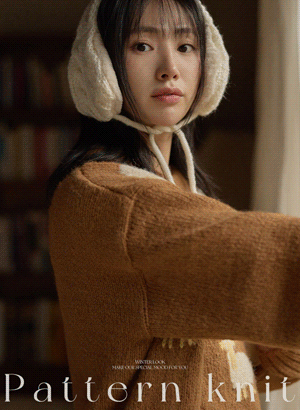 韓國美麗諾羊毛動物圖案針織上衣