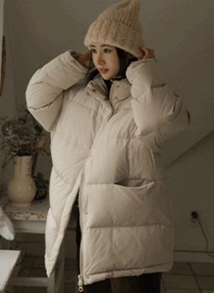 韓國寬鬆鴨絨外套