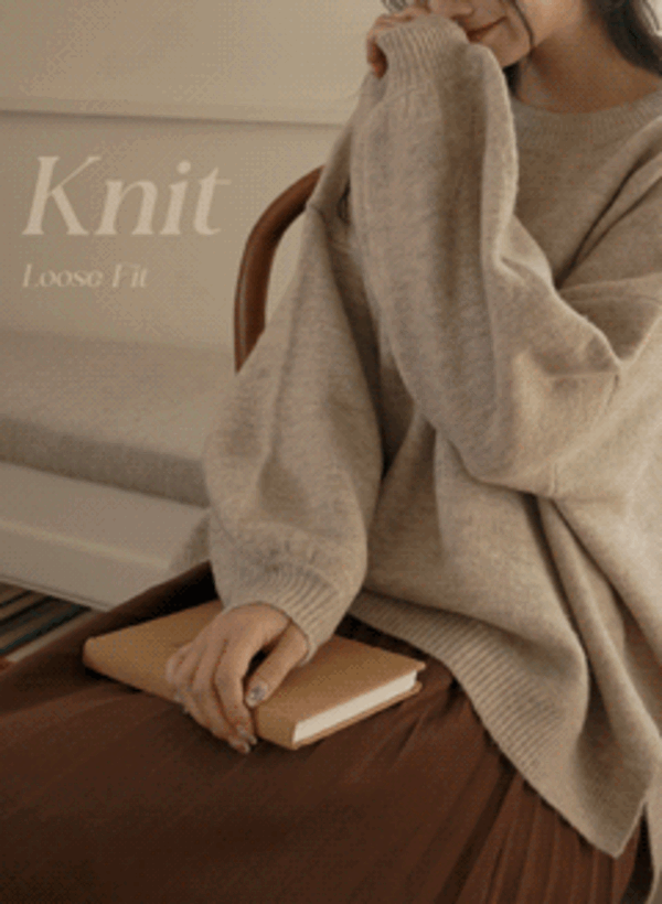 韓國寬鬆羊毛針織上衣