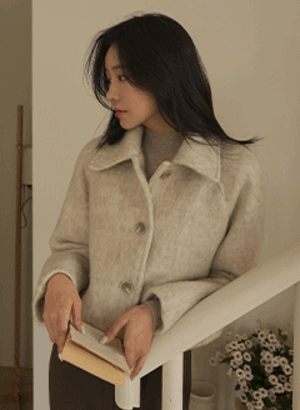 スロウ 羊毛 襟ジャケット 韓国