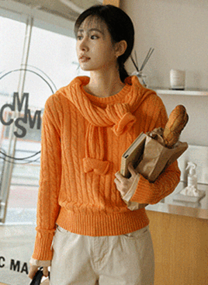 韓國特殊pima匹馬棉麻花針織上衣(S/M兩種尺寸)