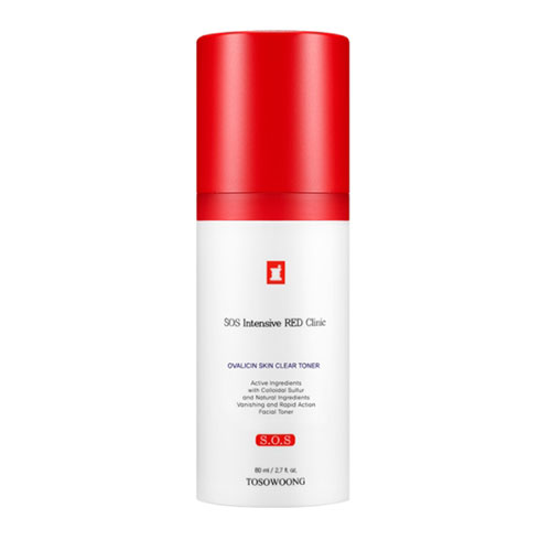 TOSOWOONG SOS Intensive RED Clinic Ovalicin Skin Clear Toner 80ml