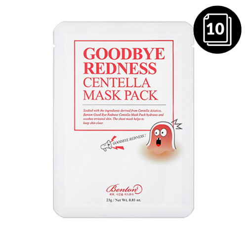 Benton Goodbye Redness Centella Mask Pack 10ea