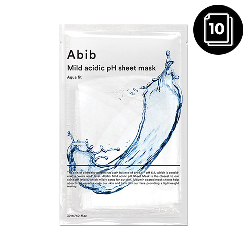 Abib Mild Acidic pH Sheet Mask 10ea #Aqua Fit