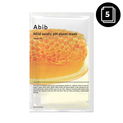 Abib Mild Acidic pH Sheet Mask 5ea #Honey Fit