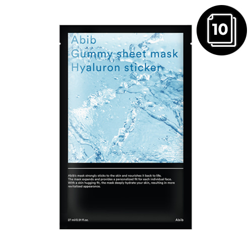 Abib Gummy Sheet Mask 10ea #Hyaluron Sticker