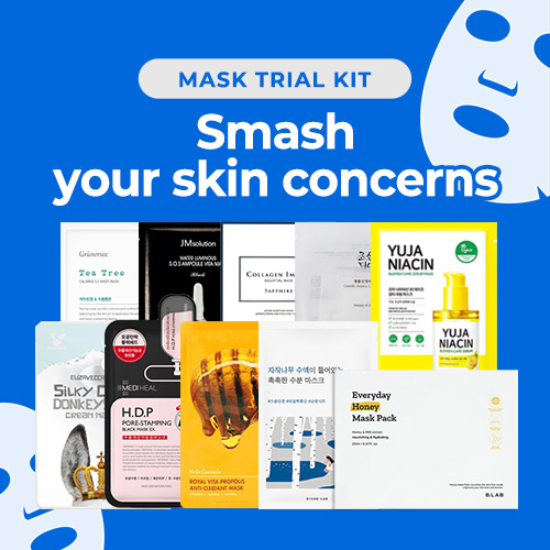 Mask Sheet Trial Kit (Smash your skin concerns)