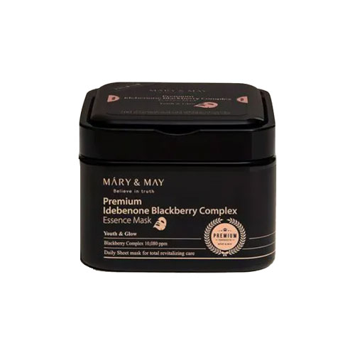 Mary&amp;May Premium Idebenone Blackberry Complex Essence Mask 20EA 250g