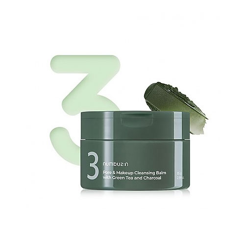 numbuzin No.3 Pore &amp; Makeup Cleansing Balm with Green Tea and Charcoal 85g