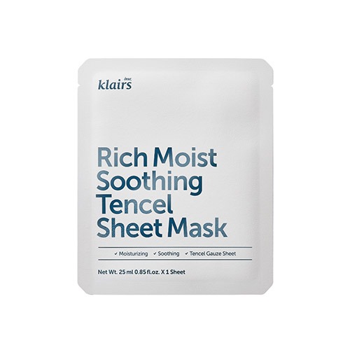 Dear, Klairs Rich Moist Soothing Tencel Sheet Mask 1ea