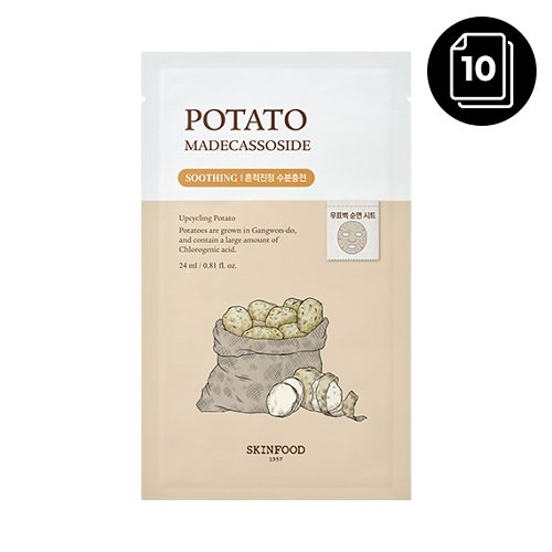 SKINFOOD POTATO MADECASSOSIDE MASK 10ea