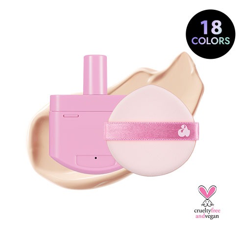 Unleashia Don't Touch Glass Pink Cushion RE-FEEL (+ Puff) SPF50+/PA+++
