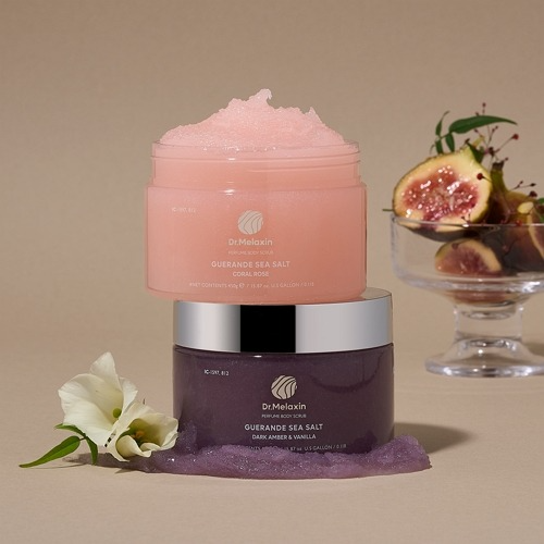 Dr.Melaxin Guerande Sea Salt Perfume Body Scrub 450g  #Dark Amber & Vanilla