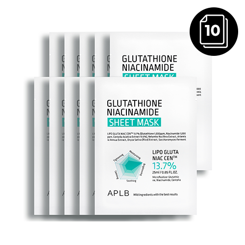 APLB Glutathione Niacinamide Sheet Mask 25ml * 10ea