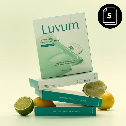 Luvum Green Citrus Vitamin C Gel Mask Plus 5ea