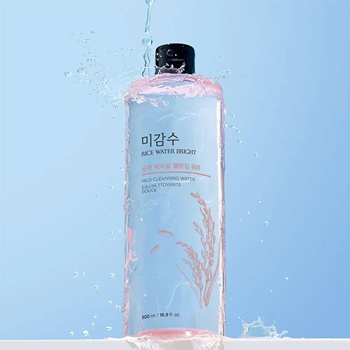 THE FACE SHOP Rice Water Bright Mild Facial Cleansing Water 500ml (EXP:2026.12.04)