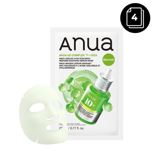 Anua Azelaic Acid Hyaluron Redness Soothing Serum Mask 23ml 4ea