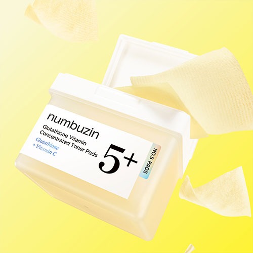 numbuzin No.5+ Glutathione Vitamin Concentrated Toner Pads (70 Pads)