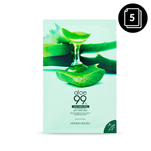 HOLIKA HOLIKA Aloe 99% Soothing Gel Jelly Mask Sheet 5ea