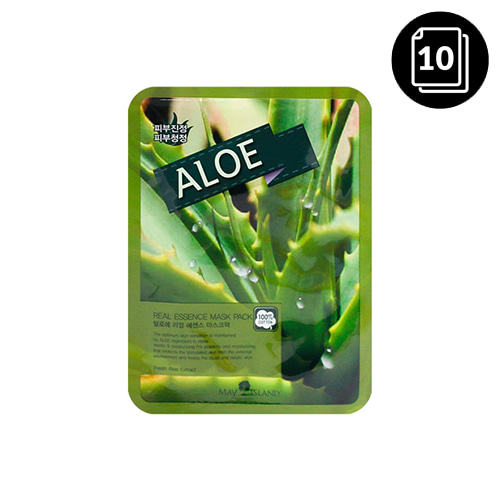 MAY ISLAND Aloe Real Essence Mask Pack 10ea