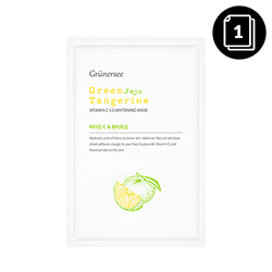 Grunersee Green Jeju Tangerine Vitamin C 5.5 Whitening Mask 25g * 1ea