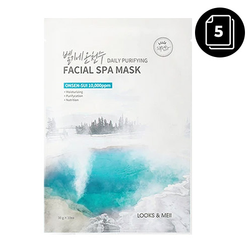 LOOKS&amp;MEII Daily Purifying Facial Spa Mask 5ea