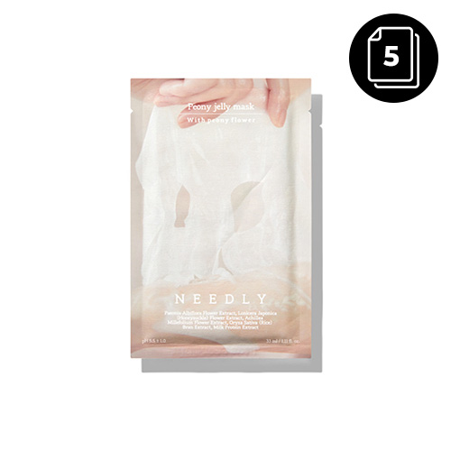 [TIME DEAL] NEEDLY Peony Jelly Mask 33ml * 5ea