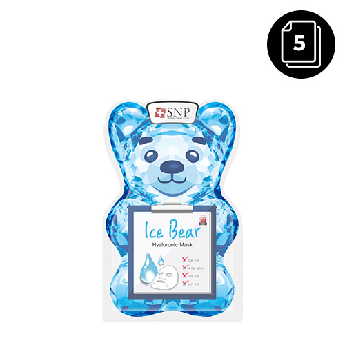 SNP Ice Bear Hyaluronic Mask 33ml * 5ea