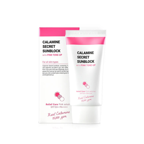K-SECRET Calamine Secret Sunblock with pink tone-up 50ml