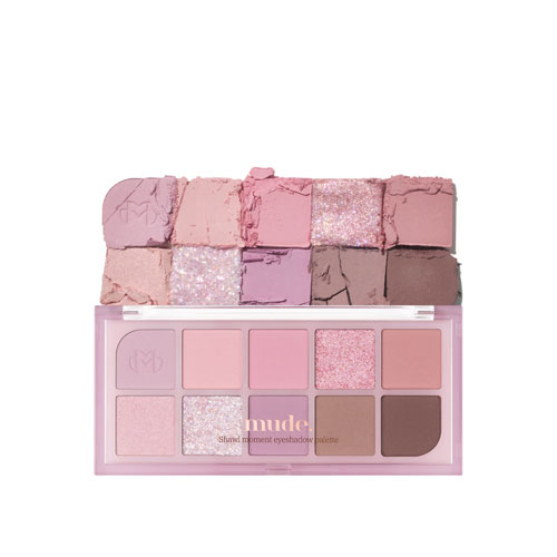 mude shawl moment eyeshadow palette 7g #04 lilac moment