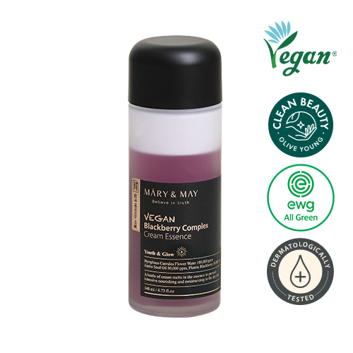 💫Weekend Coupon💫 Mary&amp;May Vegan Blackberry Complex Cream Essence 140ml