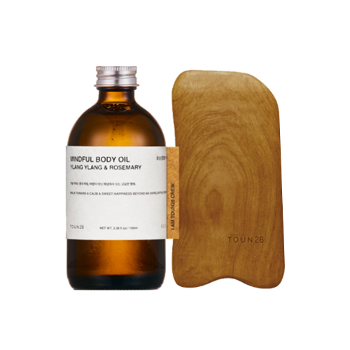 Toun28 Mindful Body Oil 100ml + Gua Sha Set