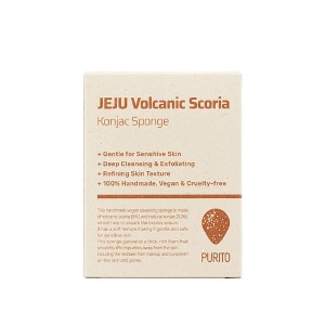 PURITO JEJU Volcanic Scoria Konjac Sponge 1ea