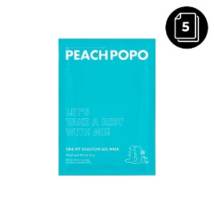 Peachpopo Line-Fit Solution Leg Mask 40ml * 5Sheets