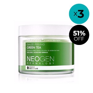 [3 Bundle] NEOGEN Bio-Peel Gauze Peeling GREEN TEA 30ea