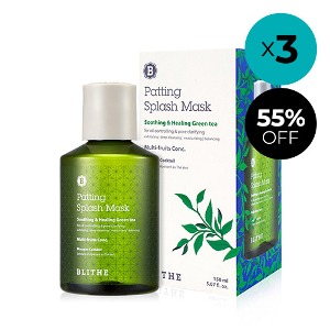 [3 Bundle] BLITHE Patting Splash Mask Soothing &amp; Healing Green Tea 150ml