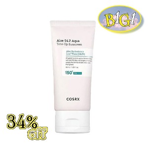 (1+1) COSRX Aloe 54.2 Aqua Tone-Up Sunscreen 50ml